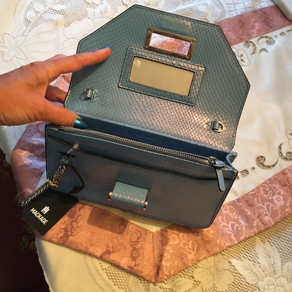 Mackage Mermaid Blue Sky Zoe crossbody clutch - Picture 8 of 12